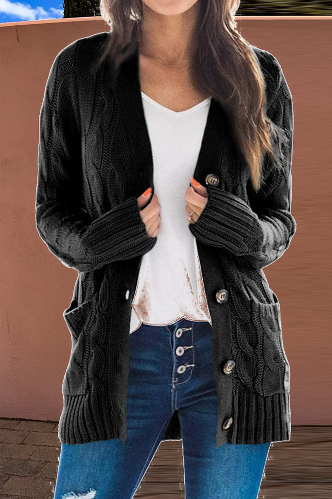 Casual Solid Patchwork Cardigan Collar Tops