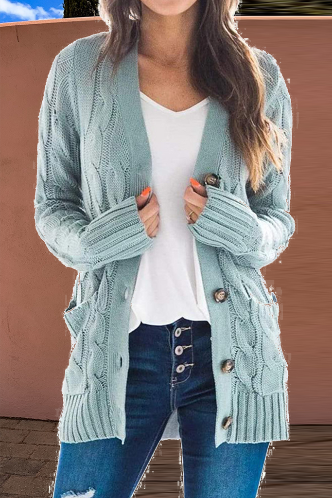 Casual Solid Patchwork Cardigan Collar Tops