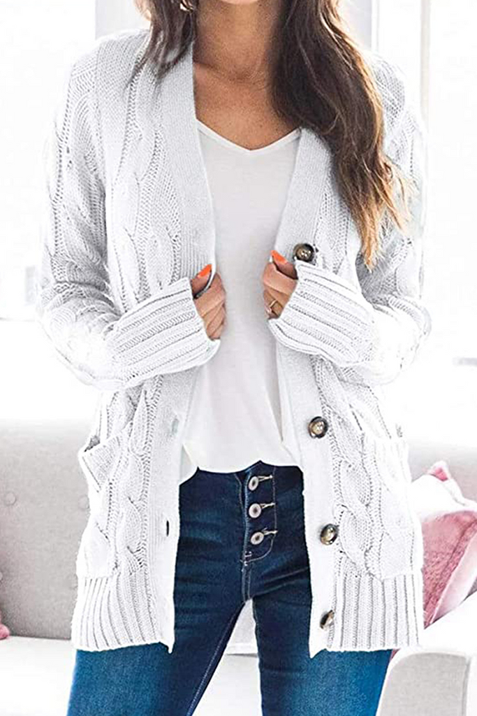 Casual Solid Patchwork Cardigan Collar Tops