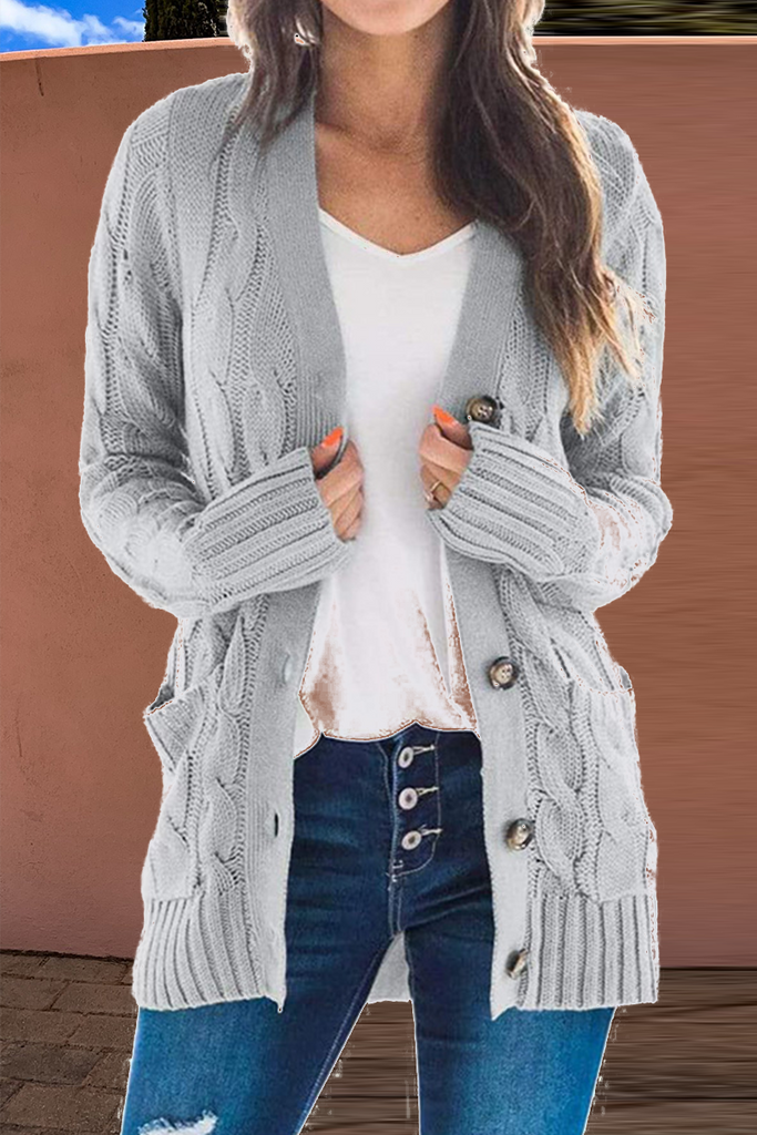 Casual Solid Patchwork Cardigan Collar Tops