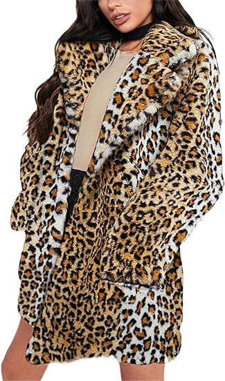 Plush Long Sleeve Lapel Coat Jacket