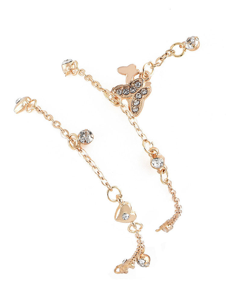 Butterfly Pendant Chain Anklets Tiynon