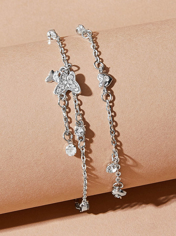 Butterfly Pendant Chain Anklets Tiynon