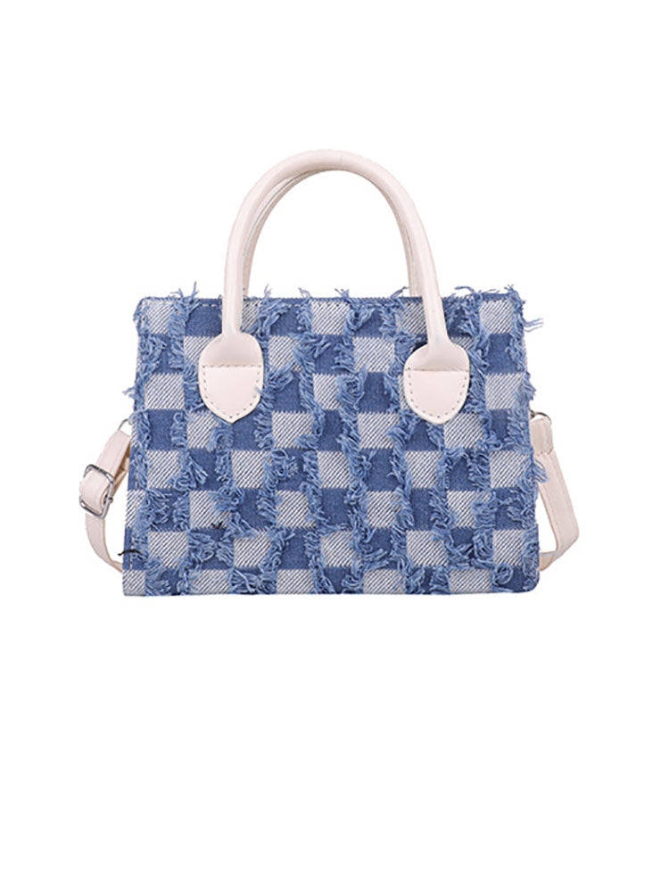 Checkerboard Pattern Crossbody Bags Tiynon