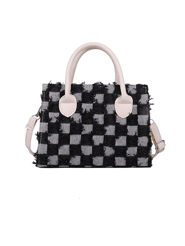 Checkerboard Pattern Crossbody Bags Tiynon