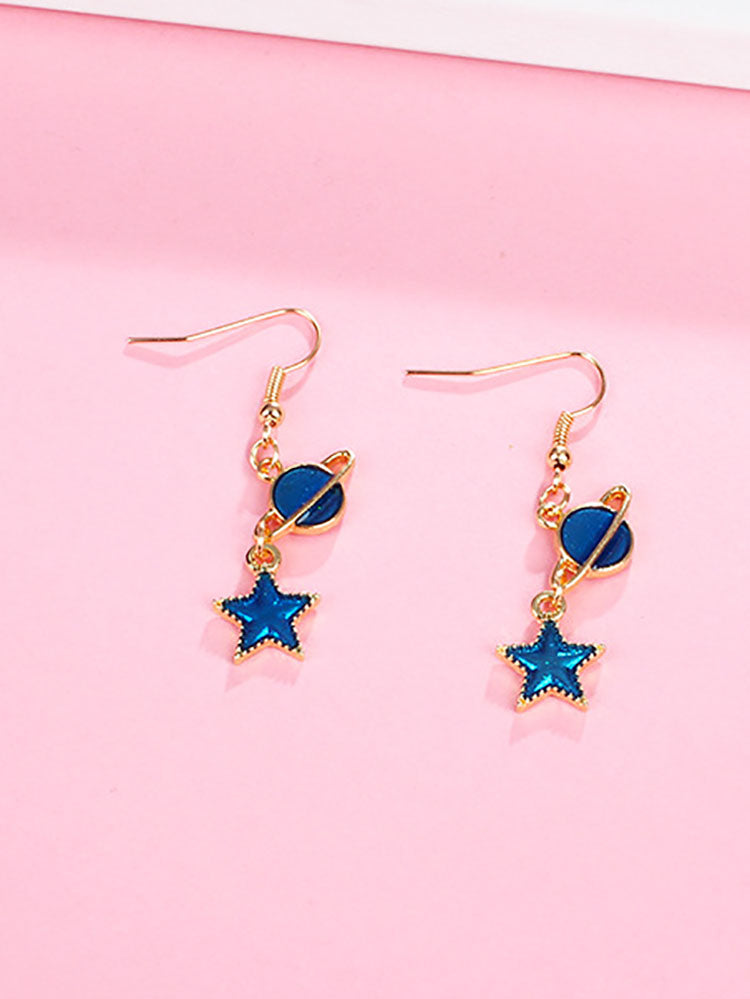 Creative Starry Sky Pendant Earrings Tiynon