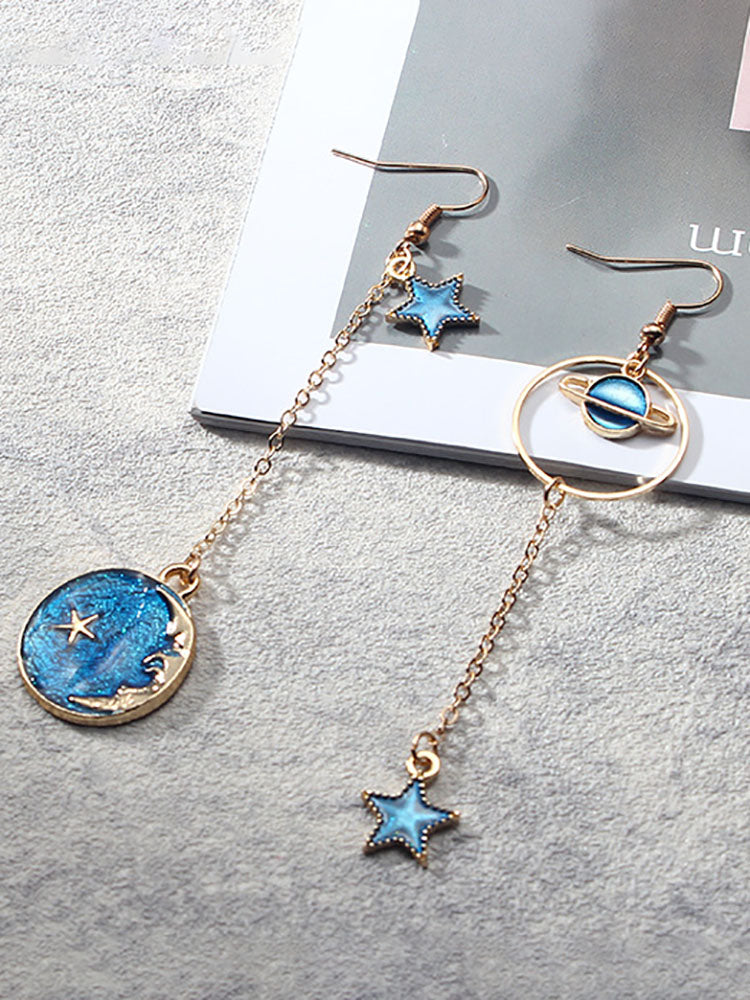 Creative Starry Sky Pendant Earrings Tiynon