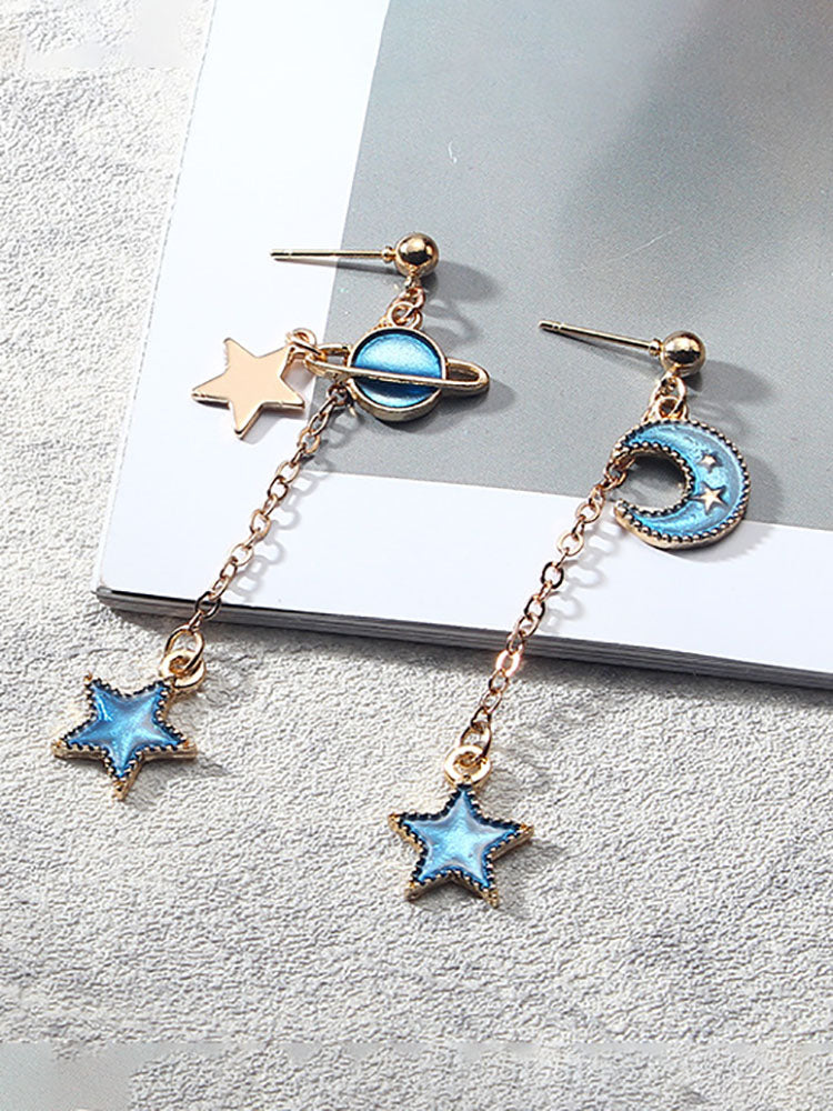 Creative Starry Sky Pendant Earrings Tiynon