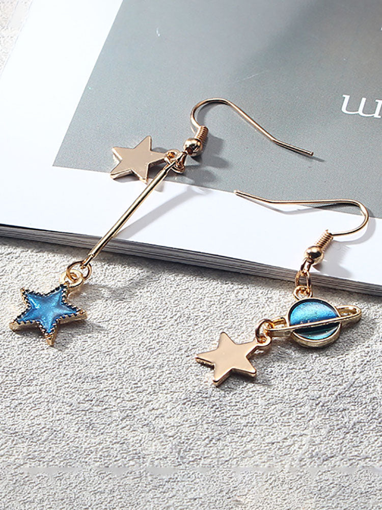 Creative Starry Sky Pendant Earrings Tiynon