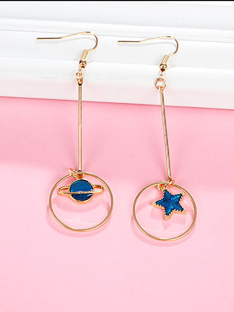 Creative Starry Sky Pendant Earrings Tiynon