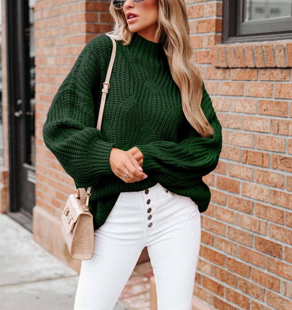 Long Sleeve Knit Solid Pullover