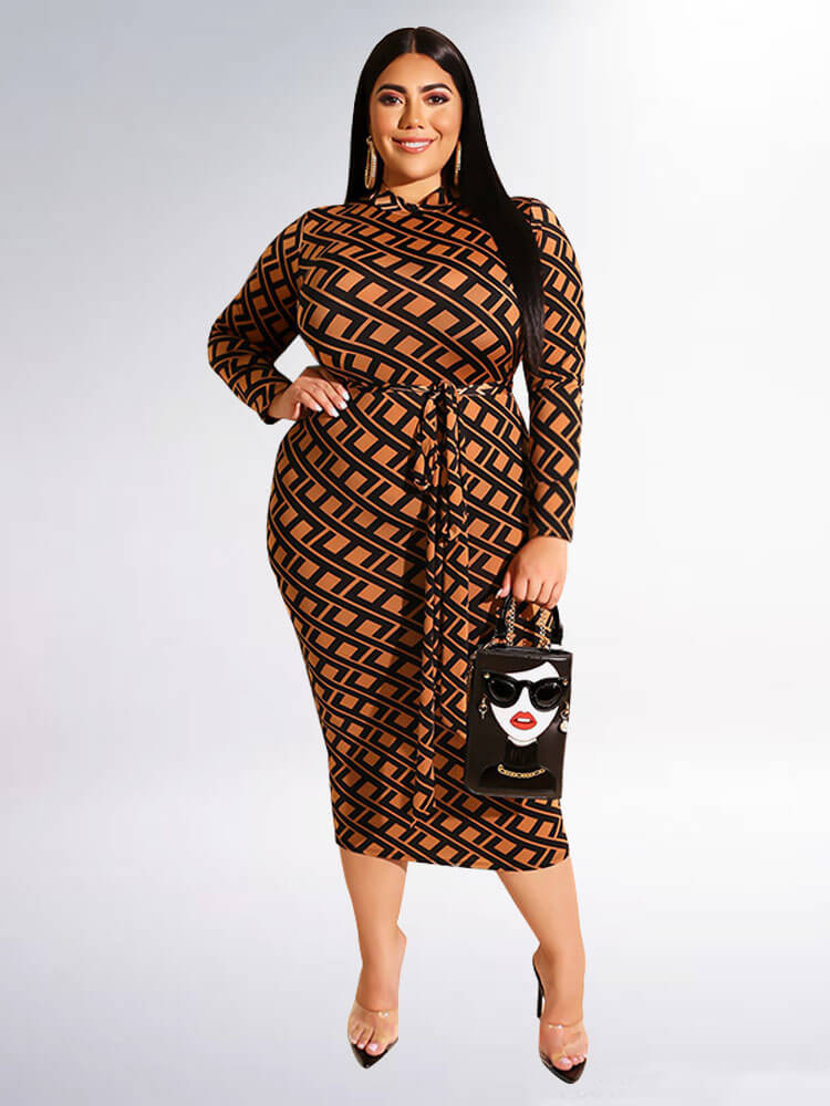 Deep V Neck Midi Pencil Dresses Tiynon