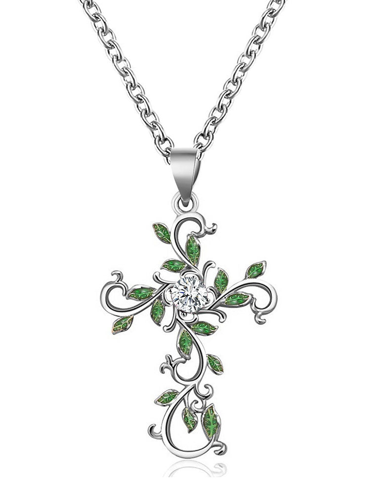 Flower Pendant Chain Necklaces Tiynon