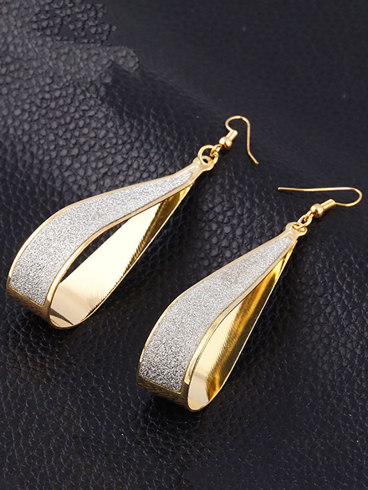 Frosted Water Droplets Earrings Tiynon