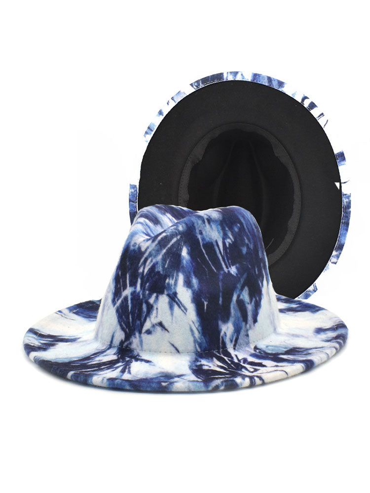 Graffiti Woolen Retro Fedora Hat Tiynon