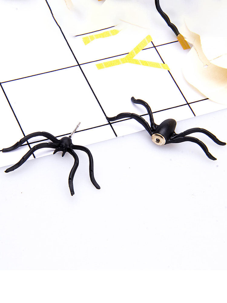 Halloween Funny Spider Earrings Tiynon