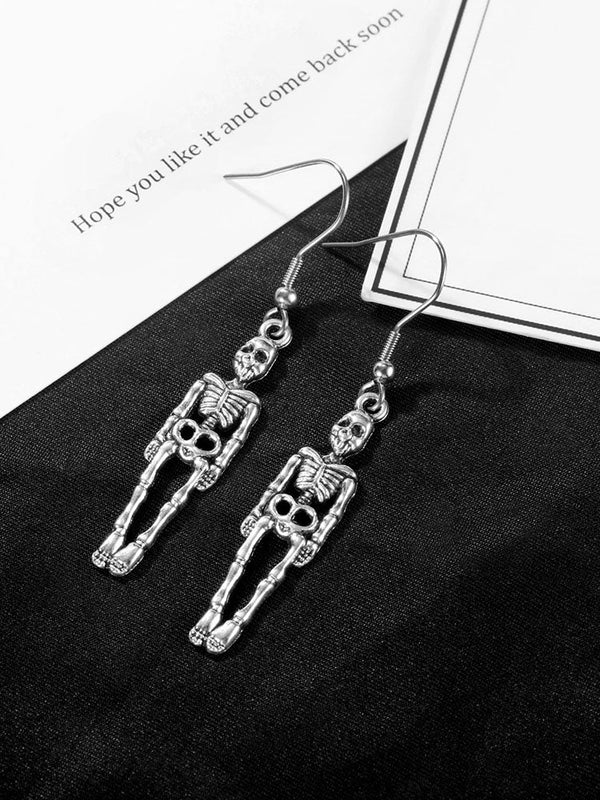 Halloween Skeleton Pendant Earrings Tiynon