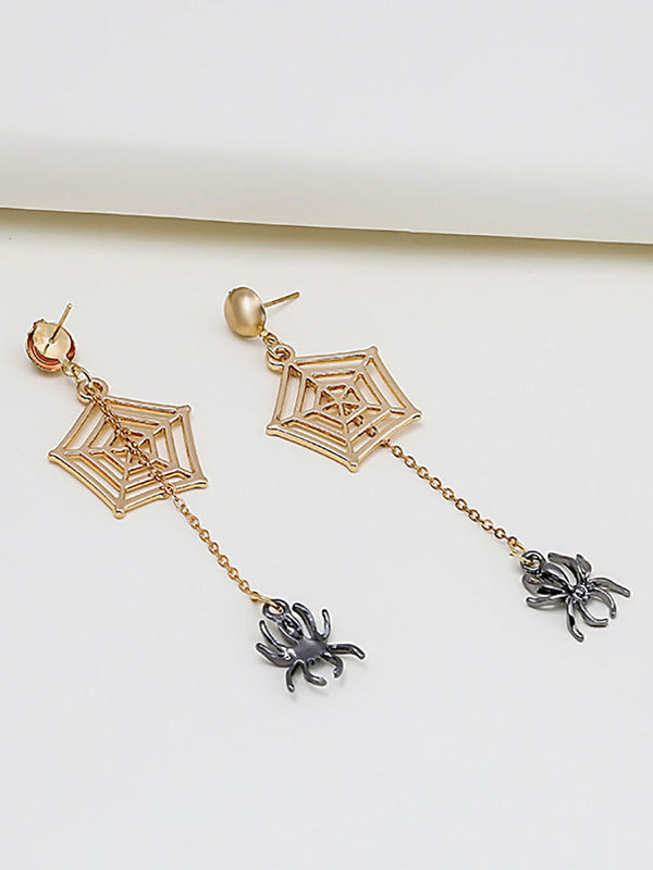 Halloween Spider Pendant Earrings Tiynon