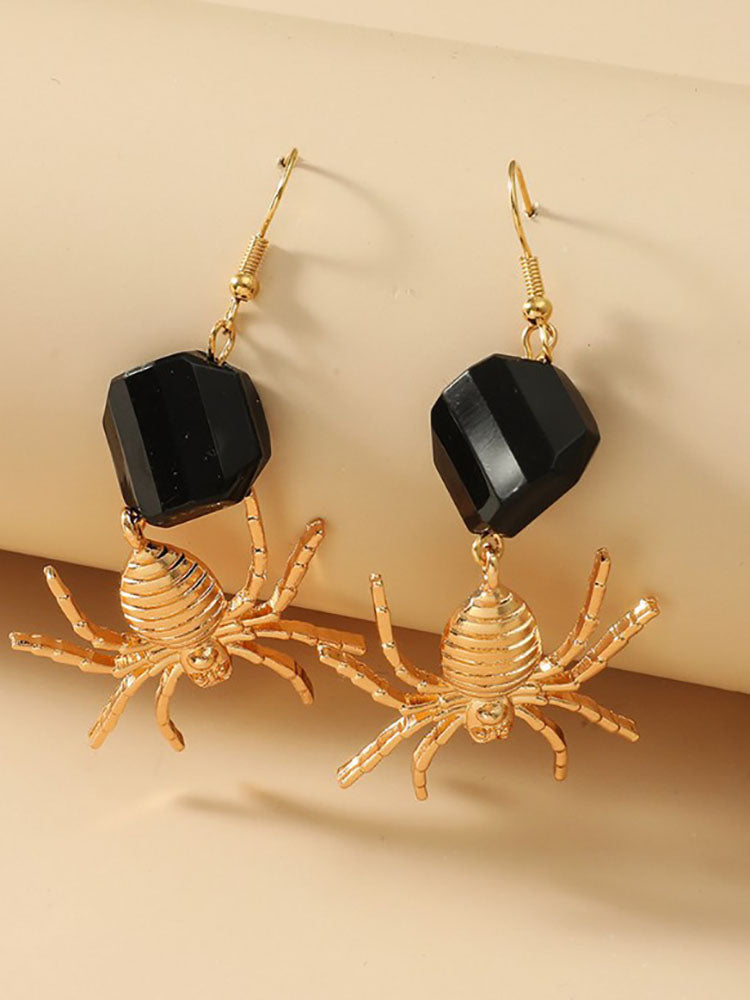 Halloween Spider Pendant Earrings Tiynon