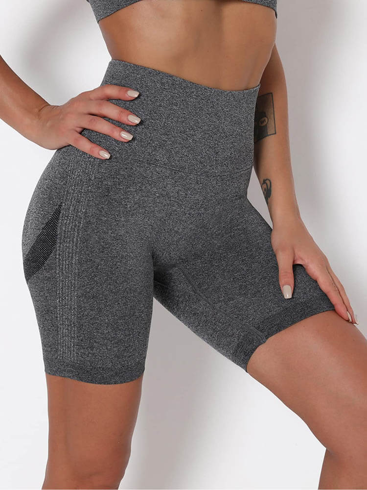 High Waist Bodycon Sport Shorts Tiynon