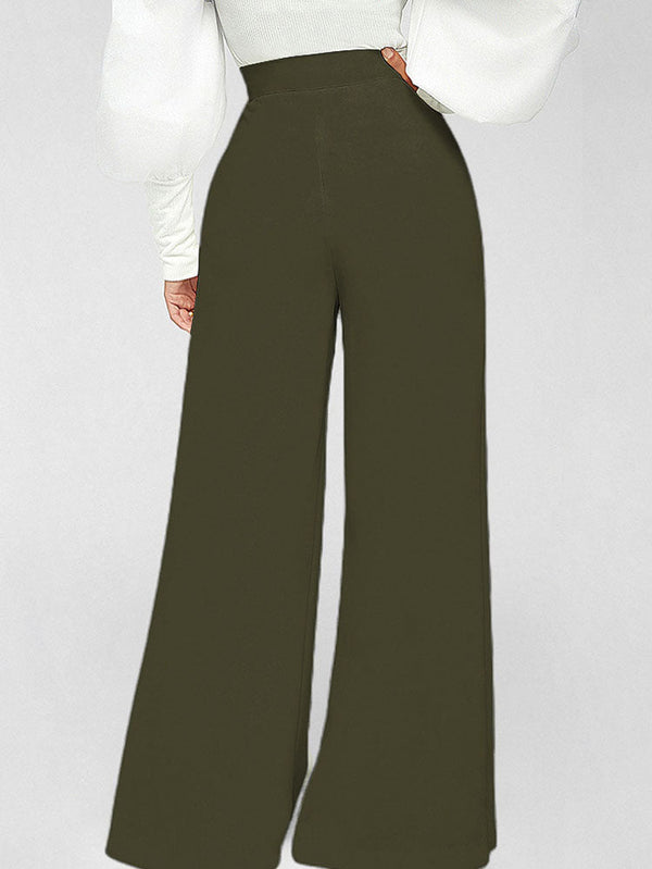 High Waist Wide Leg Long Pants Tiynon