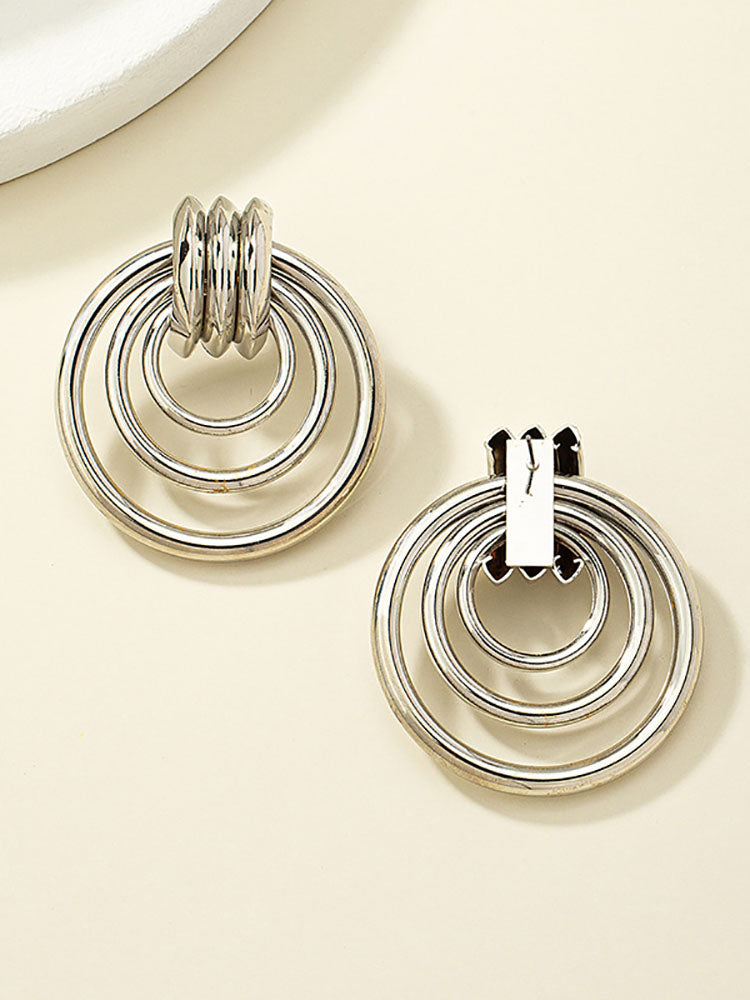 Hollow Out Geometric Earrings Tiynon