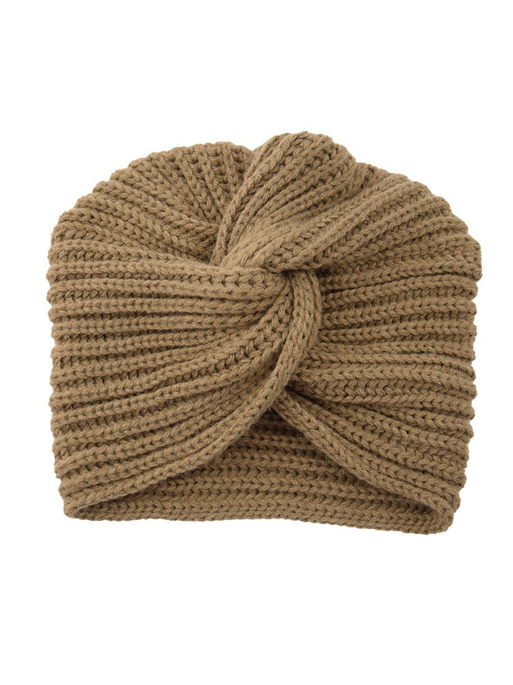 Imitation Cashmere Cross Knitted Hat Tiynon