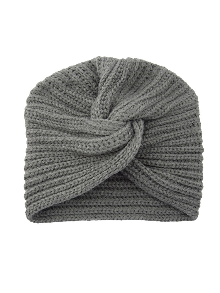 Imitation Cashmere Cross Knitted Hat Tiynon