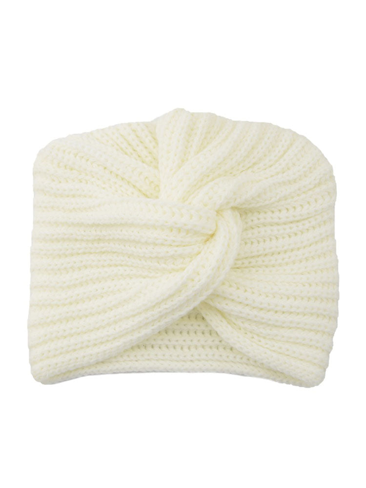 Imitation Cashmere Cross Knitted Hat Tiynon