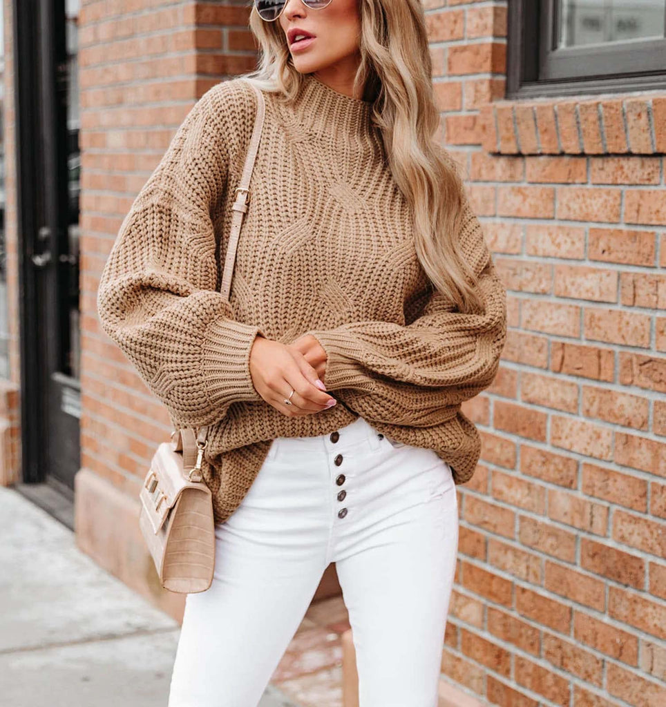 Long Sleeve Knit Solid Pullover