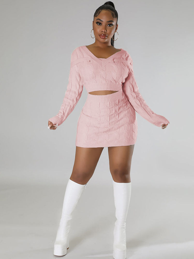 Long Sleeves Cut Out Mini Dresses Tiynon