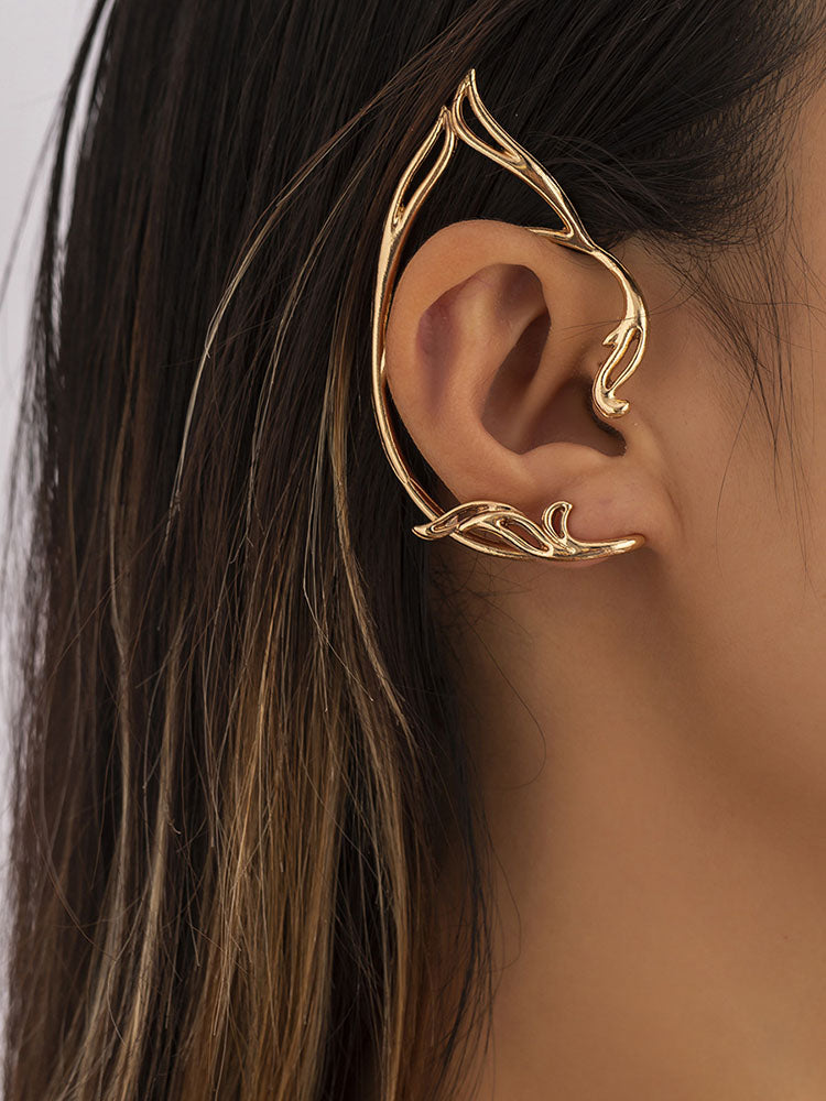 Minimalist Geometric Cut Out Ear Hooks Tiynon