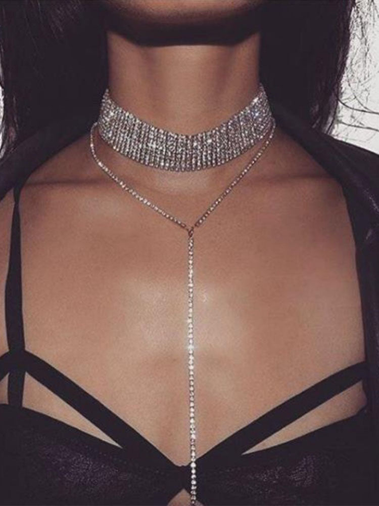 Multilayer Strand Chain Necklaces Tiynon