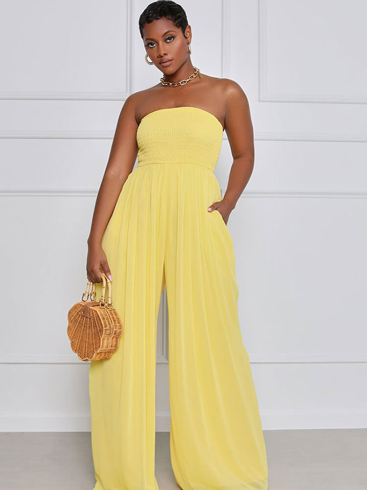 Off Shoulder Flare Bottom Jumpsuits Tiynon