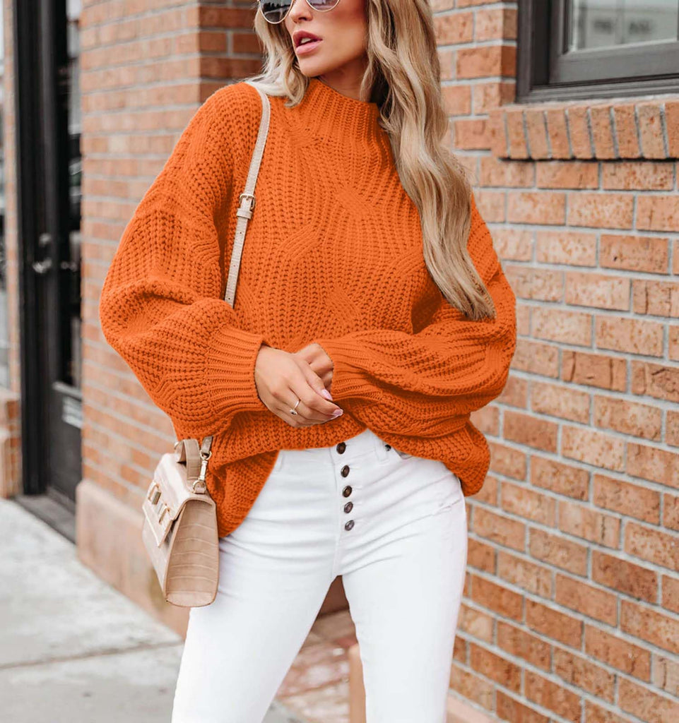 Long Sleeve Knit Solid Pullover