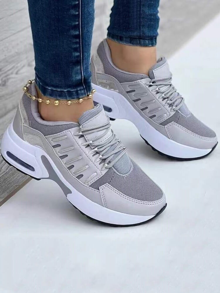 Patchwork Mesh Breathable Soprt Sneakers Tiynon