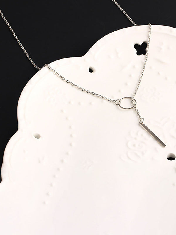 Pendant Ring Chain Necklaces Tiynon