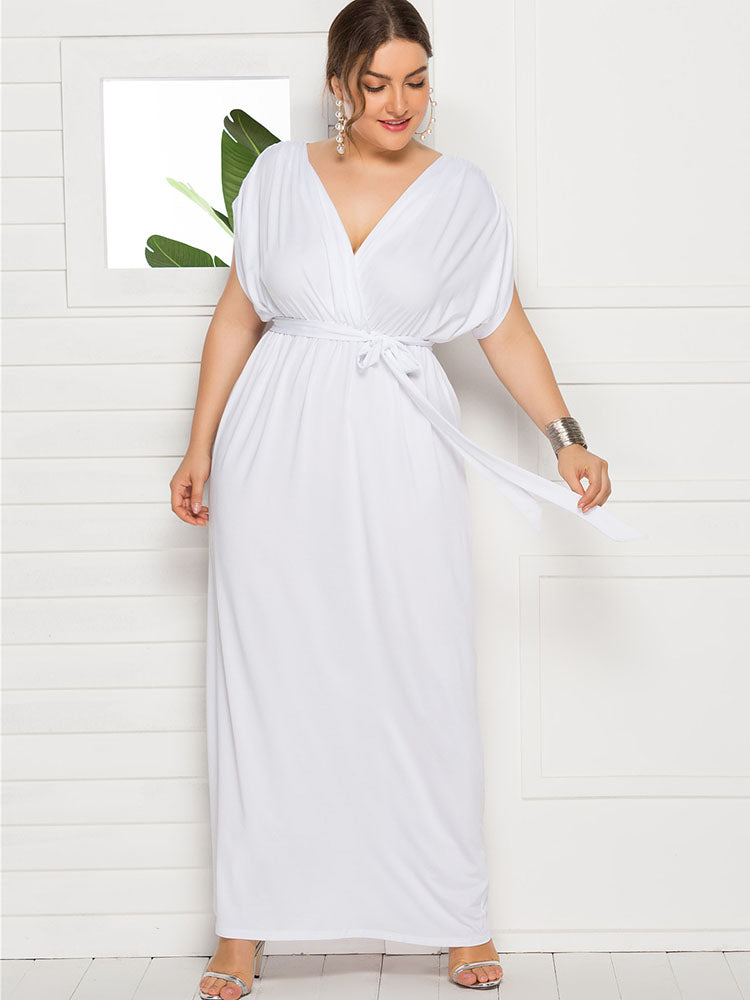 Plus Size Empire Waist Maxi Dress Tiynon