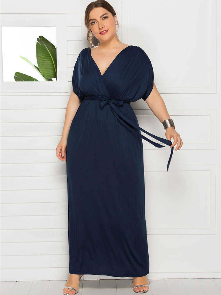 Plus Size Empire Waist Maxi Dress Tiynon