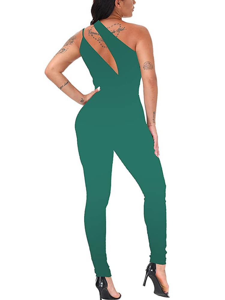 Sleeveless Cutout Skinny Long Pants Jumpsuits Tiynon