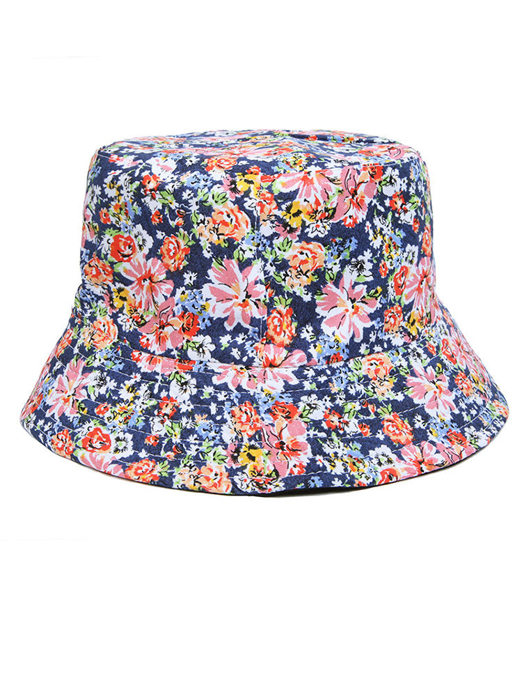 Small Flower Print Colorful Bucket Hat Tiynon