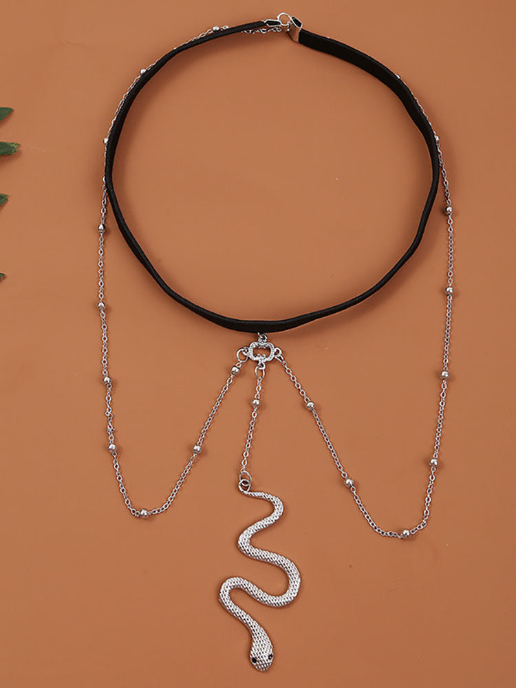 Snake Pendant Leg Chain Tiynon