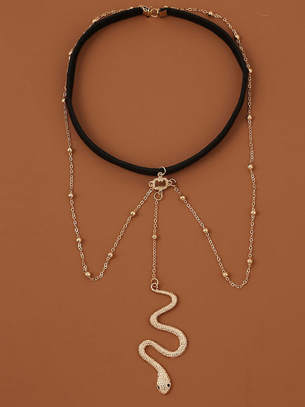 Snake Pendant Leg Chain Tiynon