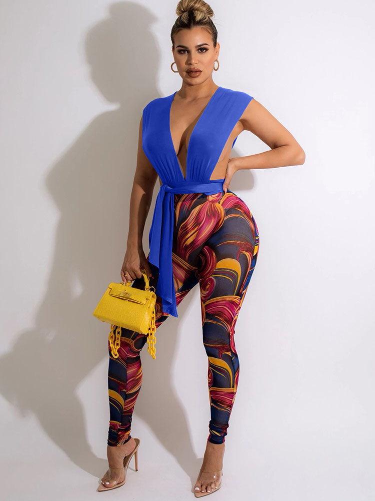 Two Piece Crop Top Bodycon Legging Pants Set Tiynon