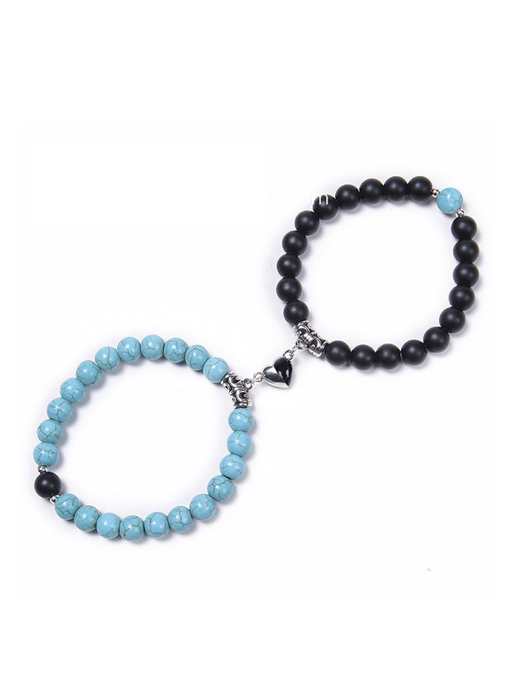 Two Piece Magnetic Attraction Couple Bracelets Tiynon