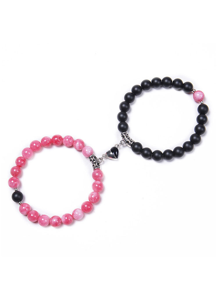 Two Piece Magnetic Attraction Couple Bracelets Tiynon