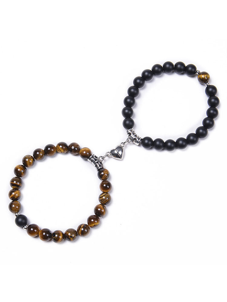 Two Piece Magnetic Attraction Couple Bracelets Tiynon