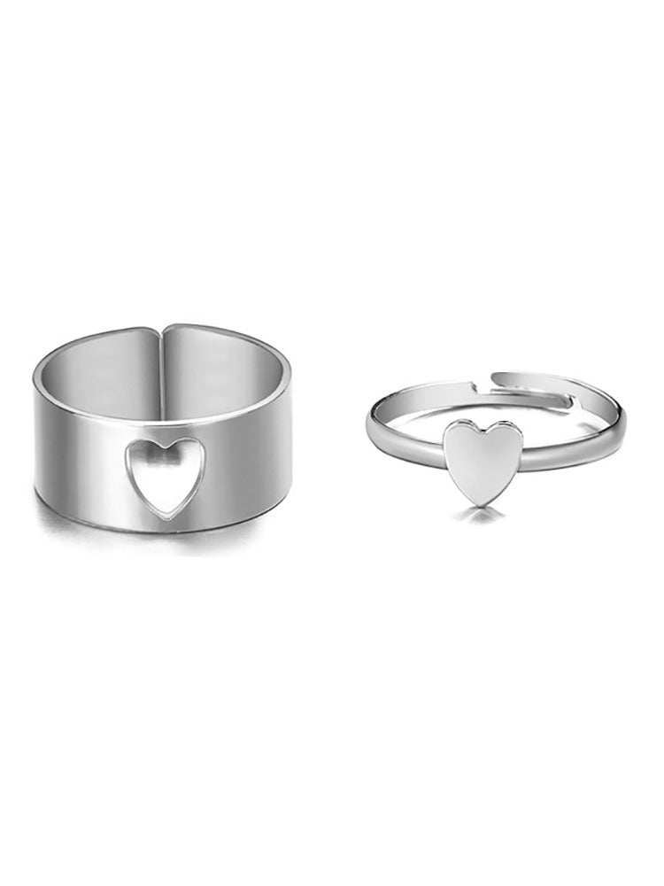 Two Piece Open Adjustable Rings Tiynon