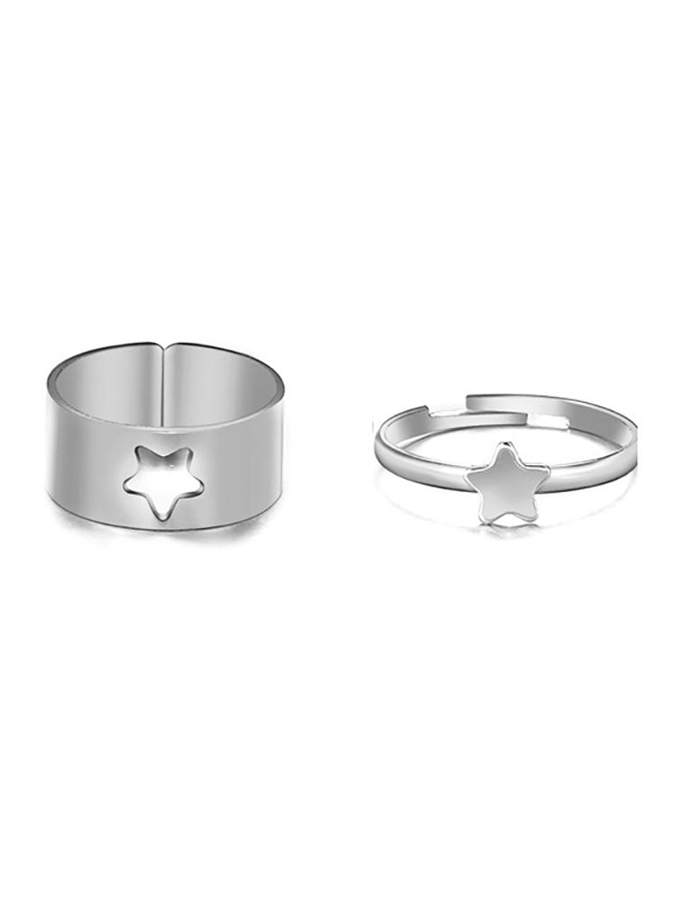 Two Piece Open Adjustable Rings Tiynon