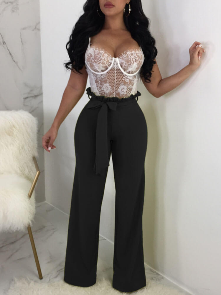 Wide Leg Pants Palazzo Pant High Waist Trouser Tiynon